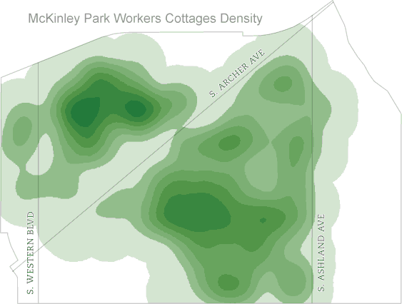 McKinley Park Workers Cottage Map